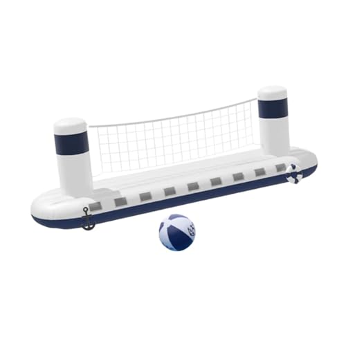 EHJRE Aufblasbares Pool Volleyball Spielset, Aufblasbares Ball Wasserspielspielzeug für Kinder, Eltern, Mädchen, Jungen, Strandspaß, Sommer Poolspiel, 300cmx75cmx90cm von EHJRE