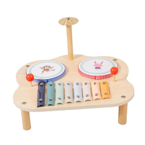 EHJRE Baby-Musikspielzeug, Kinder-Trommel-Set, sensorisches Spielzeug, Musikinstrumente für Babys, Mädchen und Jungen von EHJRE