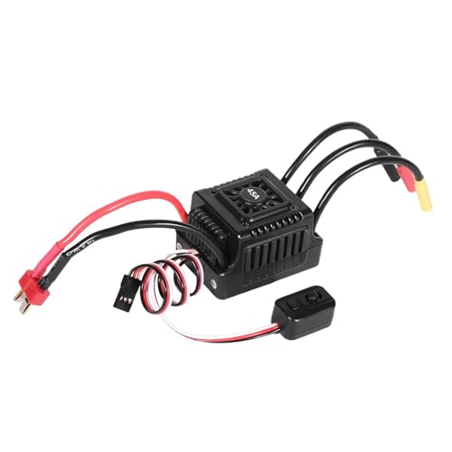 EHJRE Bürstenloser Motor Elektrischer Drehzahlregler, 1/10 RC Car ESC Reparatur Staubdicht Sensorlos Einstellbar für LKW Auto Modell Spielzeug, Style A von EHJRE