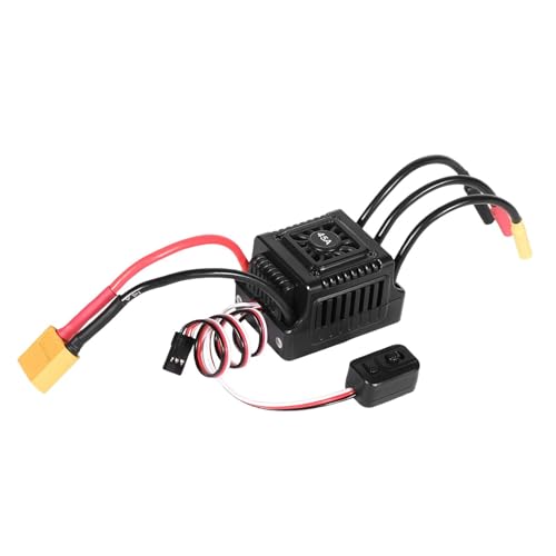 EHJRE Bürstenloser Motor Elektrischer Drehzahlregler, 1/10 RC Car ESC Reparatur Staubdicht Sensorlos Einstellbar für LKW Auto Modell Spielzeug, Style C von EHJRE