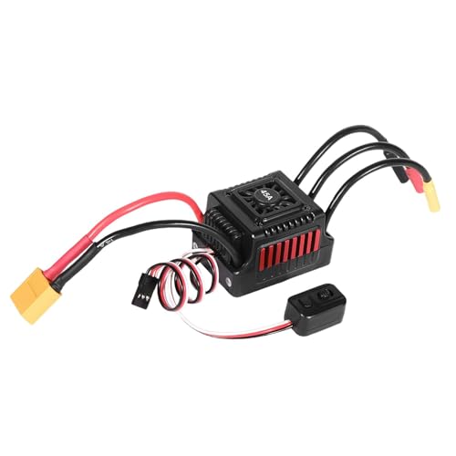 EHJRE Bürstenloser Motor Elektrischer Drehzahlregler, 1/10 RC Car ESC Reparatur Staubdicht Sensorlos Einstellbar für LKW Auto Modell Spielzeug, Style D von EHJRE