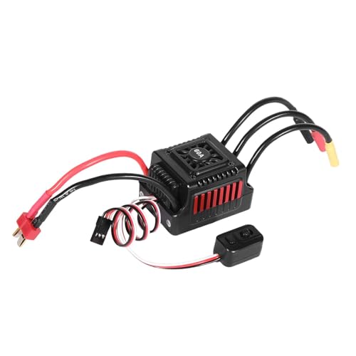 EHJRE Bürstenloser Motor Elektrischer Drehzahlregler, 1/10 RC Car ESC Reparatur Staubdicht Sensorlos Einstellbar für LKW Auto Modell Spielzeug, Style F von EHJRE