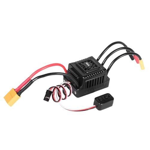 EHJRE Bürstenloser Motor Elektrischer Drehzahlregler, 1/10 RC Car ESC Reparatur Staubdicht Sensorlos Einstellbar für LKW Auto Modell Spielzeug, Style G von EHJRE