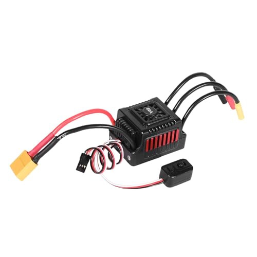 EHJRE Bürstenloser Motor Elektrischer Drehzahlregler, 1/10 RC Car ESC Reparatur Staubdicht Sensorlos Einstellbar für LKW Auto Modell Spielzeug, Style H von EHJRE