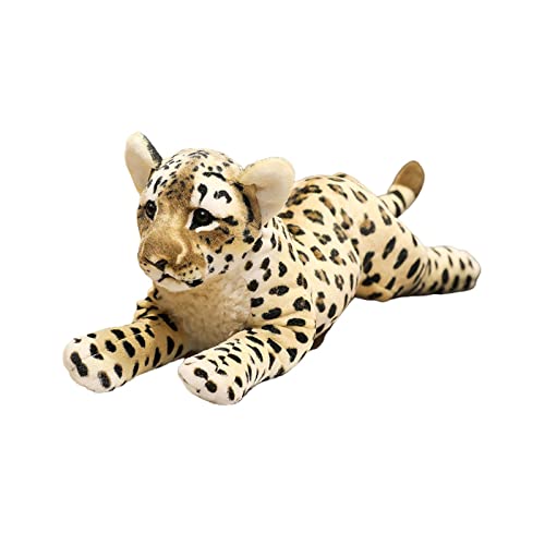 EHJRE Cartoon Plüsch Tiere Spielzeug Kuscheltiere Spielzeug Schlafkissen Puppe für Schlafzimmer Sofa Dekor Kinder Geschenk, Leopard 39cm von EHJRE