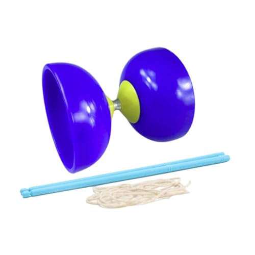 EHJRE Diabolo Chinesisches Set Jonglierspielzeug Mehrzweck Diabolo Ballspielzeug Chinesisches Diabolo Spielzeugset für Die Leistung älterer Kind, Blau von EHJRE