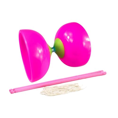 EHJRE Diabolo Chinesisches Set Jonglierspielzeug Mehrzweck Diabolo Ballspielzeug Chinesisches Diabolo Spielzeugset für Die Leistung älterer Kind, Rosa von EHJRE