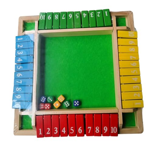 EHJRE Digitales Brettspiel mit Würfeln, Mathe Puzzle für den Tisch, Geschenkidee für Zuhause, Vier Farben von EHJRE