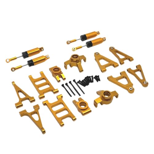 EHJRE Ersatzteile für RC Autos Im Maßstab 1:14, RC Modellfahrzeugteile, DIY Teile, Robustes Upgrade Teil für 14301 14302 14303 Fahrzeug, Gold von EHJRE