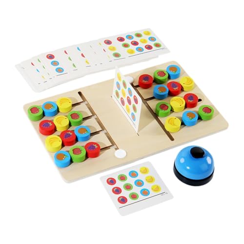 EHJRE Farbübereinstimmendes Spiel Vorschule Lernspielzeug Logisches Spiel, Holzfarbe Rätsel Puzzle Spiel für Den Zug von EHJRE