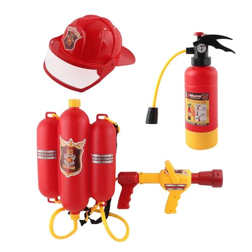 EHJRE Feuerwehr Wassersprüh Spielzeugset für Jungen, Outdoor Spaß mit Wassersprüher, 3 Stück EHJRE Feuerwehr Wassersprüh Spielzeugset für Jungen, Outdoor Spaß mit Wassersprüher, 3 Stück von EHJRE