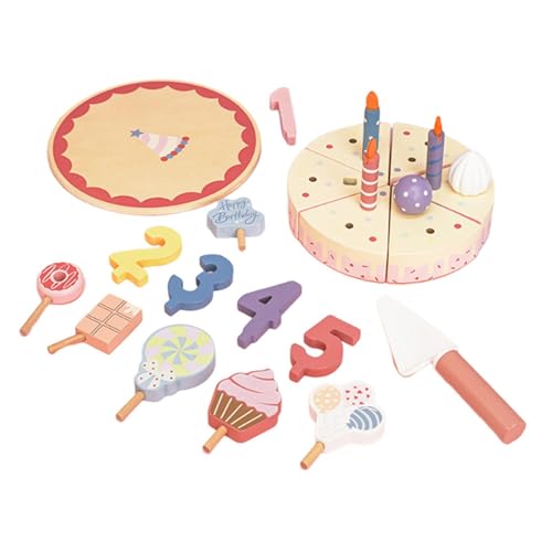 EHJRE Geburtstagsfeier Kuchen Playset Obstkuchen Spielzeug für Jungen Mädchen Kleinkinder 3 4 5 6 von EHJRE