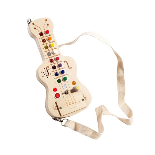 EHJRE Gitarre LED Busy Board Feinmotorik für Kinder Geburtstagsgeschenke Ab 3 von EHJRE