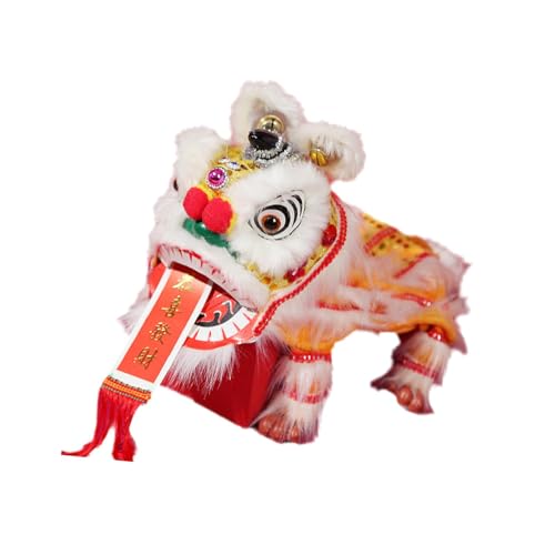 EHJRE Handschnur Puppenspiel Chinesisch Puppen Frühling Festival Home Decor Chinese Marionette Lion Toy Lion Tanzpuppe Zum Geburtstag, Gelb von EHJRE