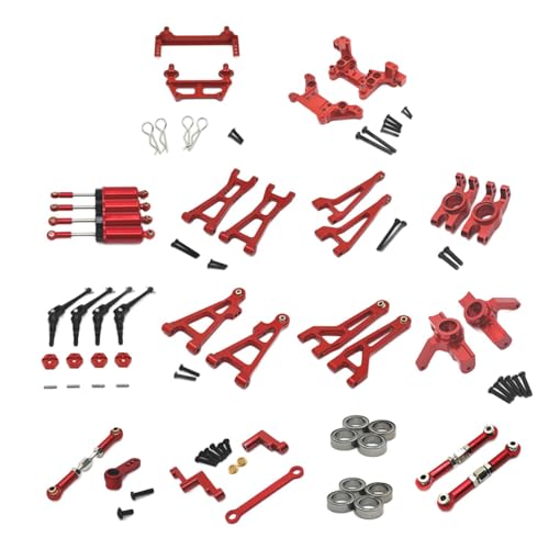 EHJRE Hochwertiger RC-Auto-Teilesatz für 1:16 Maßstab - Tuning-Zubehör, Rot von EHJRE