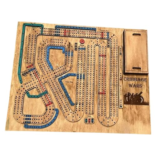 EHJRE Holz Cribbage Brettspiel Set Lustige Multifunktionale Holz Ornament Erwachsene von EHJRE