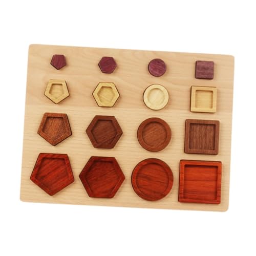 EHJRE Holz Geometrische Form Spiel Puzzle Montessori Spielzeug für Kinder Kleinkinder von EHJRE