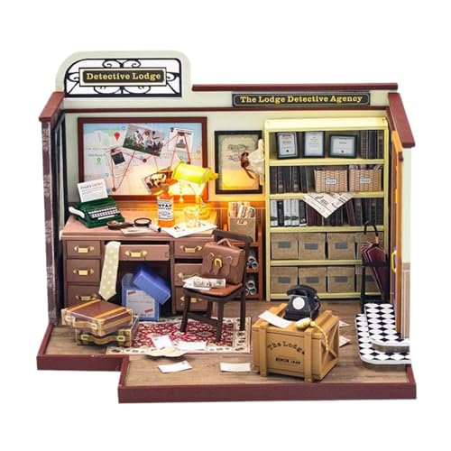 EHJRE Holz Miniatur Puppenhaus Kits Holz Haus Cottage für Kinder Kinder Teens von EHJRE