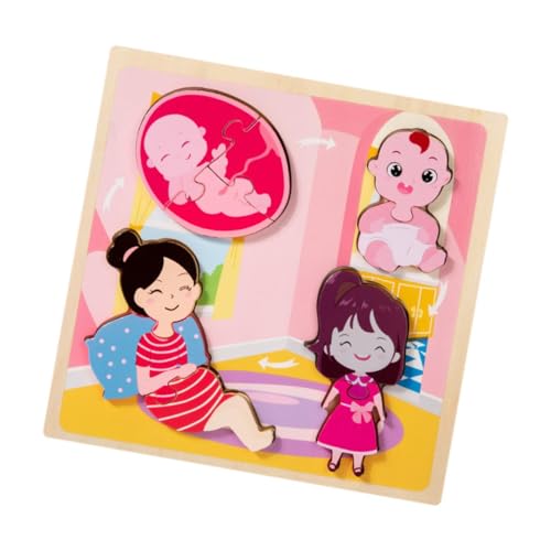 EHJRE Holzpuzzle, Denksportaufgabe, Vorschulisches Lernen für Jungen Und Mädchen, Geschenke für Kinder, Interaktives Spielzeug Zur Früherziehung, Frauen EHJRE Holzpuzzle, Denksportaufgabe, Vorschulisches Lernen für Jungen Und Mädchen, Geschenke für Kinder, Interaktives Spielzeug Zur Früherziehung, Frauen von EHJRE