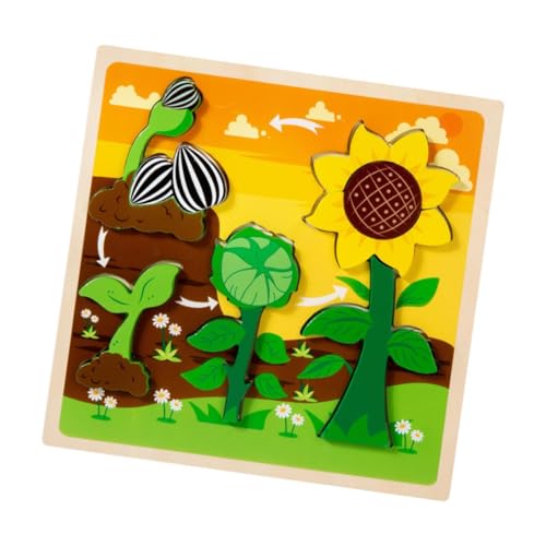 EHJRE Holzpuzzle, Denksportaufgabe, Vorschulisches Lernen für Jungen Und Mädchen, Geschenke für Kinder, Interaktives Spielzeug Zur Früherziehung, Sonnenblume EHJRE Holzpuzzle, Denksportaufgabe, Vorschulisches Lernen für Jungen Und Mädchen, Geschenke für Kinder, Interaktives Spielzeug Zur Früherziehung, Sonnenblume von EHJRE