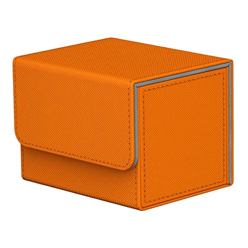 EHJRE Kartenaufbewahrungsbox für Standarddeck Schwarz Blau Orange von EHJRE