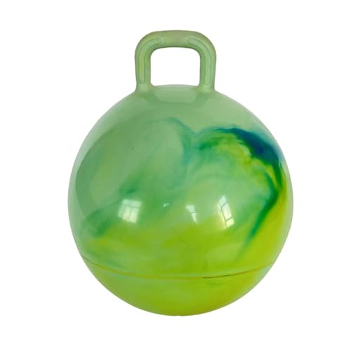 EHJRE Kinder Hüpfball mit Griff, Spielzeug für drinnen und draußen, 55 cm Durchmesser, Grün von EHJRE