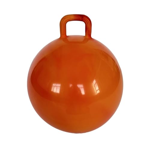 EHJRE Kinder Hüpfball mit Griff, Spielzeug für drinnen und draußen, 55 cm Durchmesser, Orange von EHJRE