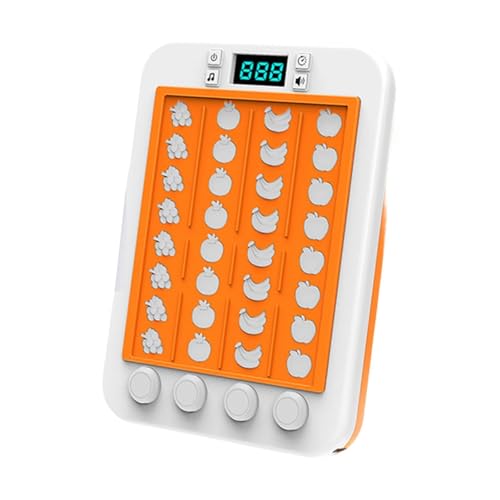 EHJRE Kinder Rhythmus Spiel Handheld Tanz Spiel Maschine Finger Presse Maschine Kinder Puzzle Spiel für Kinder, Orange von EHJRE