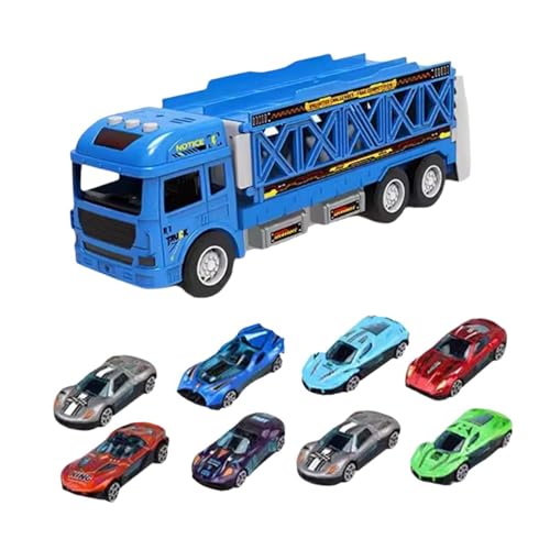 EHJRE Kinderfahrzeug Aufbewahrungsset mit 6 Kleinwagen, Blau von EHJRE