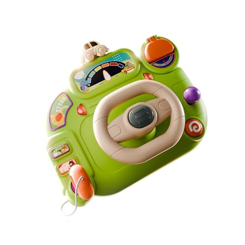 EHJRE Kinderwagen-Lenkrad, Spielzeug für kleine Fahrer mit Klang- und Lichteffekten, GrÜn EHJRE Kinderwagen-Lenkrad, Spielzeug für kleine Fahrer mit Klang- und Lichteffekten, GrÜn von EHJRE