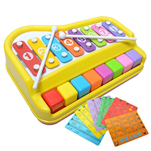 EHJRE Klavier, Xylophon, Mini, Glockenspiel, Instrument, mit, Musik, Cards von EHJRE