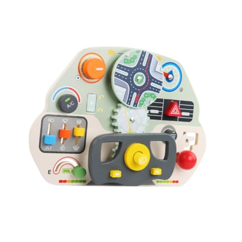 EHJRE Mehrzwecklenk Lenkradspielzeug Kleinkinder Sensory Toy Travel Toy Early Learning Early Learning Sensory Activity Board für Geschenke von EHJRE