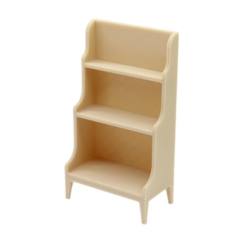 EHJRE Mini Puppenhaus Bücherregal Zur Präsentation Und Aufbewahrung von Accessoires, Holzfarbe EHJRE Mini Puppenhaus Bücherregal Zur Präsentation Und Aufbewahrung von Accessoires, Holzfarbe von EHJRE