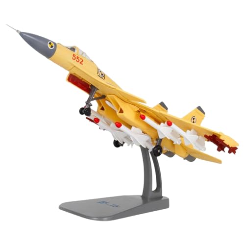 EHJRE Miniatur Kampfjet Modell Elegantes Ausstellungsstück für Den Schreibtisch, Gelb von EHJRE