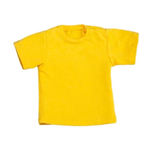 EHJRE Modisches T Shirt Set für Sammlerfiguren Im Maßstab 1/6, Gelb von EHJRE