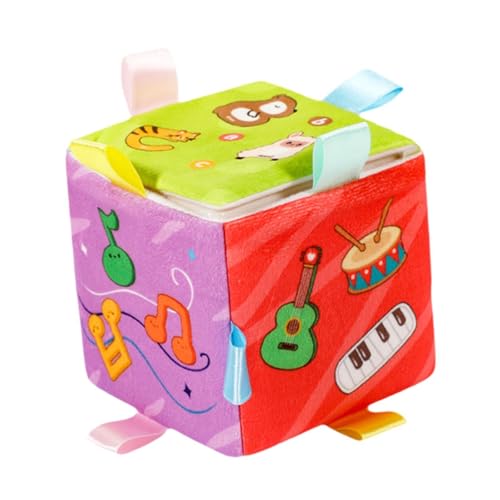 EHJRE Musikalischer Busy Cube, Sensorischer Busy Cube, Reisespielzeug, Abnehmbare Spieluhr, Aktivitätswürfel, Sensorisches Spielzeug für Autoreisen, Erkenntnis von EHJRE