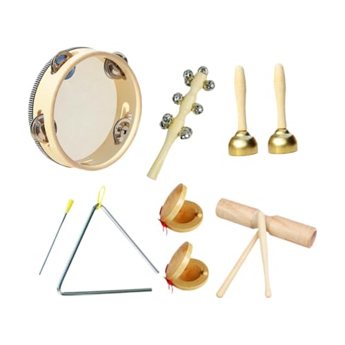 EHJRE Musikinstrumenten Set für Kleinkinder, Percussion Spielzeug Aus Holz für Die Entwicklung, Style B von EHJRE