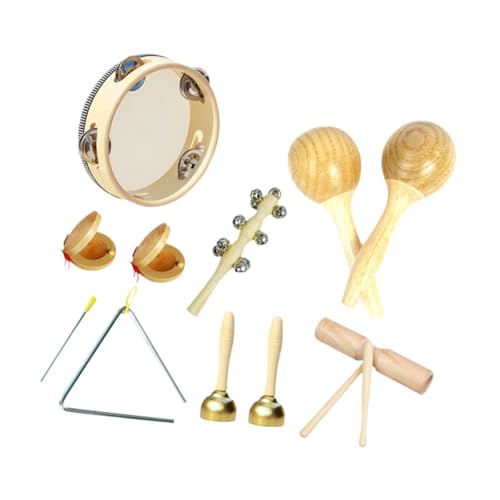 EHJRE Musikinstrumenten Set für Kleinkinder, Percussion Spielzeug Aus Holz für Die Entwicklung, Style C von EHJRE