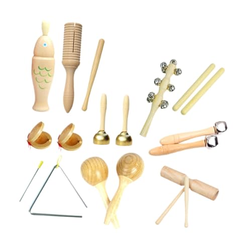 EHJRE Musikinstrumenten Set für Kleinkinder, Percussion Spielzeug Aus Holz für Die Entwicklung, Style F von EHJRE