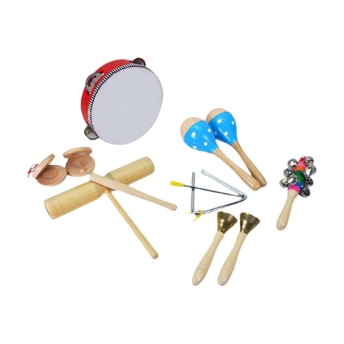 EHJRE Musikinstrumenten Set für Kleinkinder, Percussion Spielzeug Aus Holz für Die Entwicklung, Style H von EHJRE