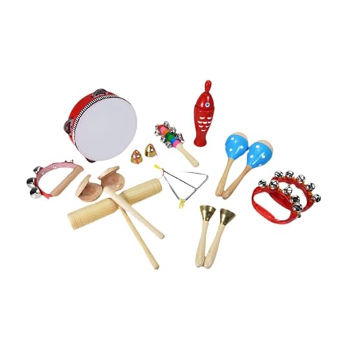 EHJRE Musikinstrumenten Set für Kleinkinder, Percussion Spielzeug Aus Holz für Die Entwicklung, Style L von EHJRE