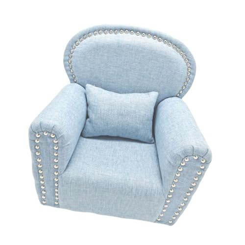 EHJRE Neugeborenen Fotografie Sofa, Kleines Sofa für Neugeborene mit Kissen, Dekoration, Multifunktionales Zubehör, Säuglings Baby Requisiten Stuhl, Blau von EHJRE