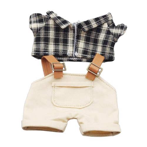 EHJRE Plüschpuppenkleidung Set für Kleine Mädchen, DIY Bastelset , Beige Hosen von EHJRE