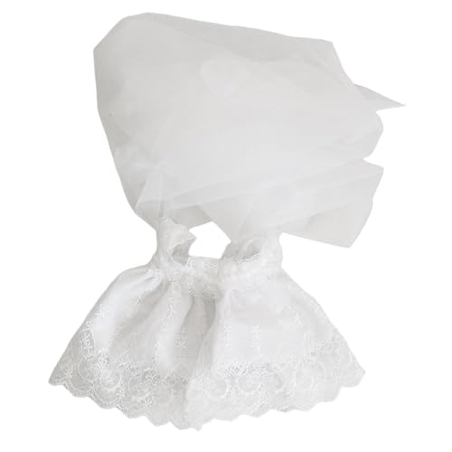 EHJRE Plüschpuppenkleidung für 38 cm Puppenkleidung, Puppenhochzeitskleid, Foto Requisiten, Weiche Kostüme, Stofftierkleidung, Stilvoll, Trägerloses Kleid von EHJRE