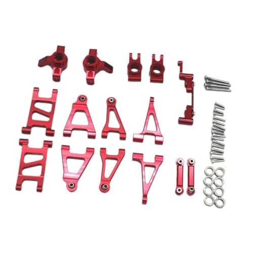 EHJRE Premium Aluminium Upgrade Kit für Verbesserte Leistung von 1:14 RC Autos, Rot von EHJRE