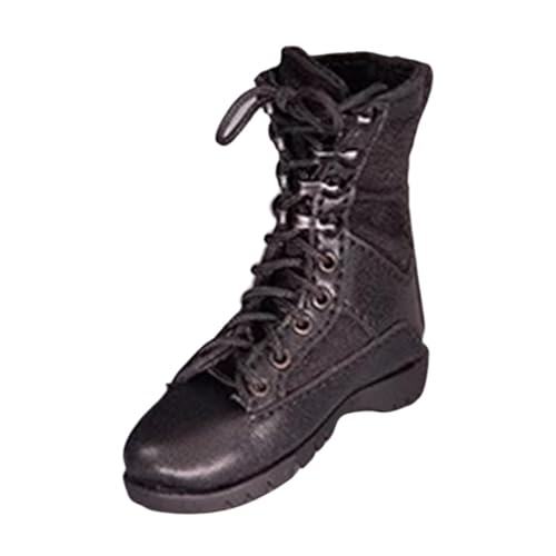 EHJRE Premium Schuhwerk für 12" Actionfiguren Stylische Wüstenstiefel, Schwarz von EHJRE