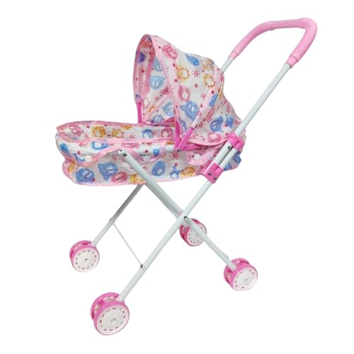 EHJRE Puppe Kinder Spielspielzeug Koordination Faltbare Pädagogische Puppe Kinderwagen Push Cart Spielzeug für Party Urlaub Außerhalb des Hauses, Rot EHJRE Puppe Kinder Spielspielzeug Koordination Faltbare Pädagogische Puppe Kinderwagen Push Cart Spielzeug für Party Urlaub Außerhalb des Hauses, Rot von EHJRE