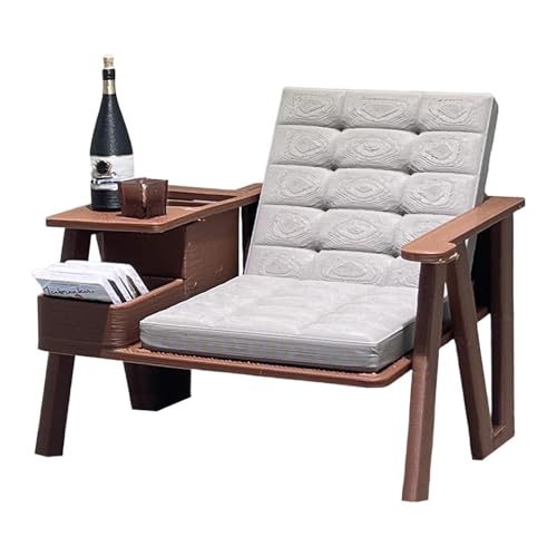 EHJRE Puppenhaus Sessel Im Maßstab 1:12 mit Miniaturbüchern, Ornamenten, Mini Möbeln EHJRE Puppenhaus Sessel Im Maßstab 1:12 mit Miniaturbüchern, Ornamenten, Mini Möbeln von EHJRE