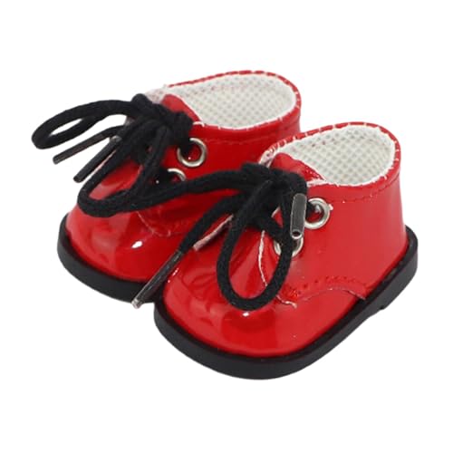 EHJRE Puppenschuhe, modische Stiefel, Kostümzubehör, Mini-Puppenschuhe für Anhängerpuppe, Alter 5–7, 8–10 von EHJRE