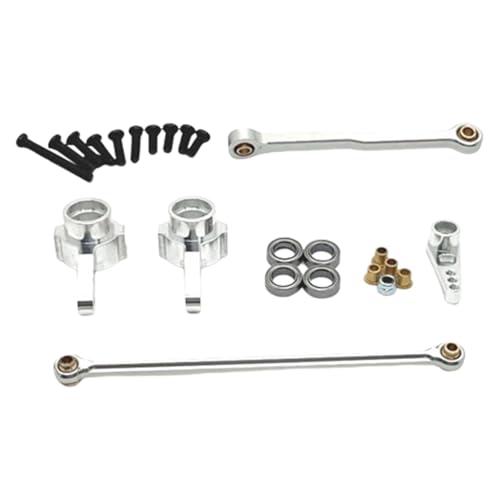 EHJRE RC Auto Lenkung Kits Servo Link Stange Metall Lenkung Cup RC Ersatzteile für MN82 1:12, Silber von EHJRE